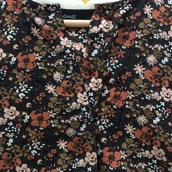 Madewell silk floral peplum top - Picture 8 of 12